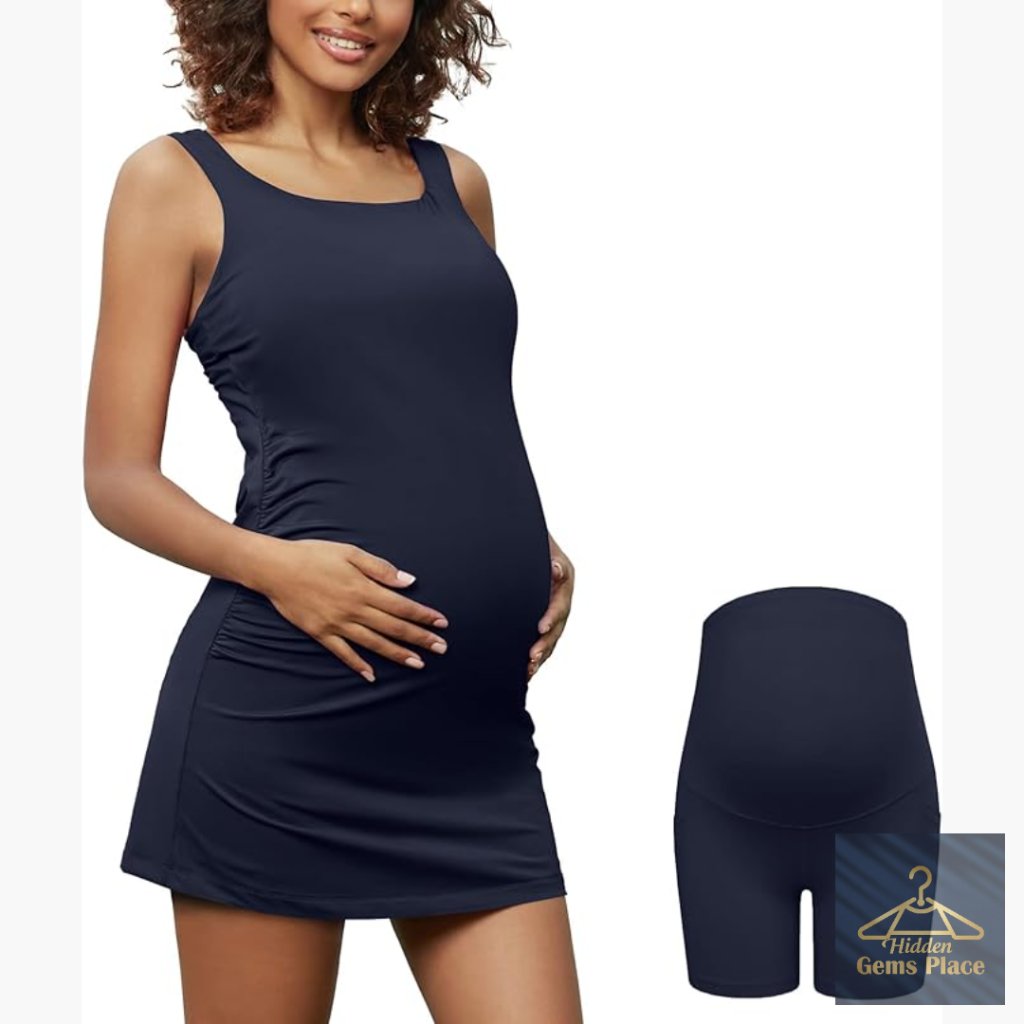 Maternity Golf Dress With Built-In Bra And Detachable Shorts